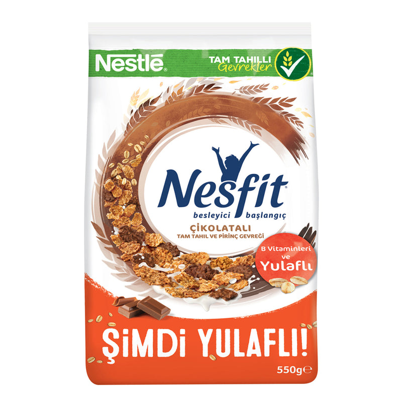 Nestle Nesfit Rice and Grain Flakes with Chocolate (Çikolatalı Tahıl Gevreği) 400g