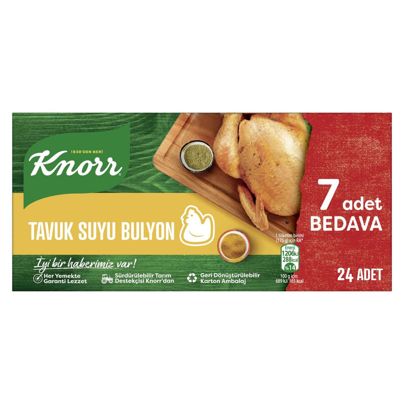 Knorr Chicken Bouillon Tablets (Tablet Bulyon Tavuk) 240g
