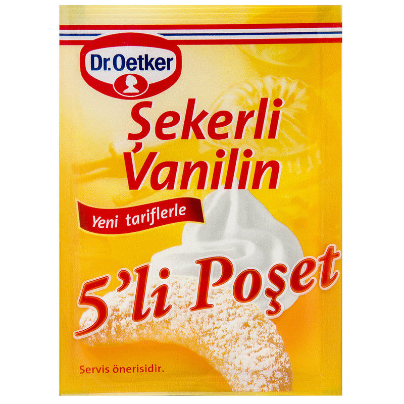 Dr. Oetker Vanilla Powder with Sugar (Şekerli Vanilin) 5ad/pcs