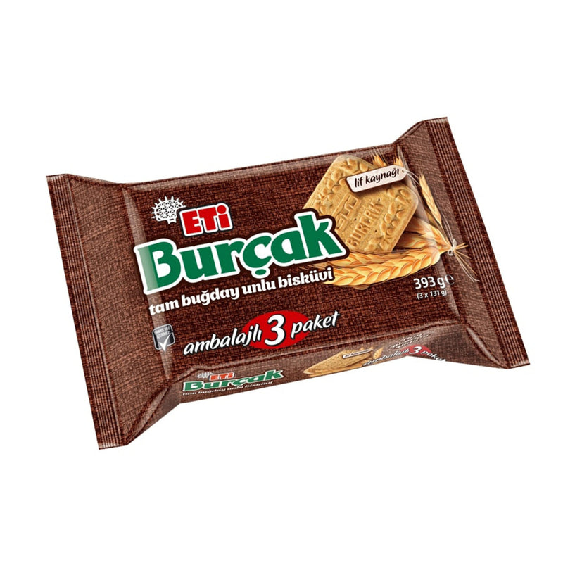 Eti Burçak Whole Wheat Biscuits Pack of 3 (Bisküvi 3'lü) 393g