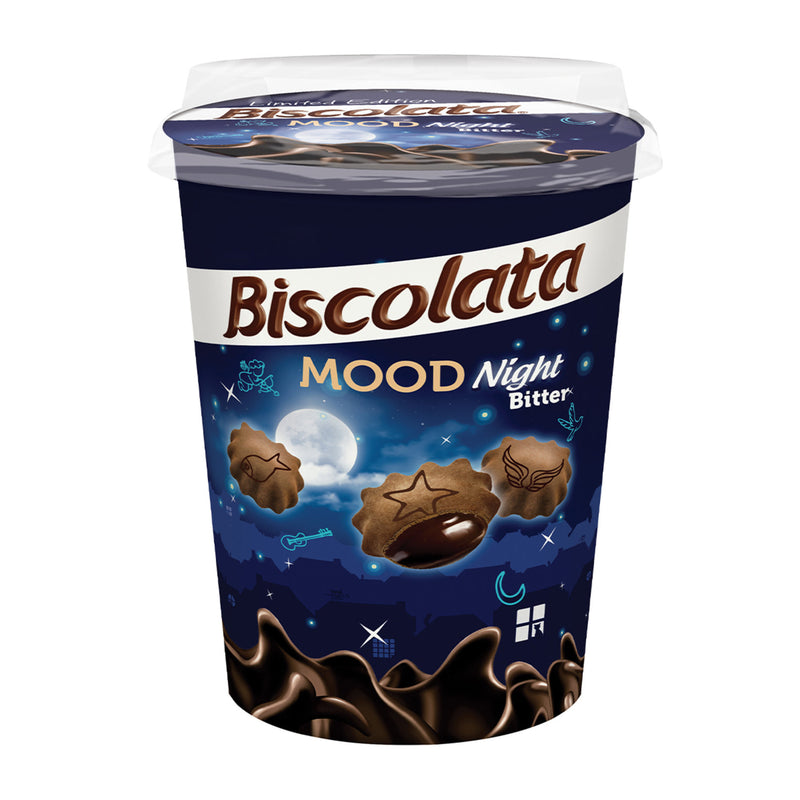 Biscolata Mood Night Bitter Dark Chocolate Cookies 125g