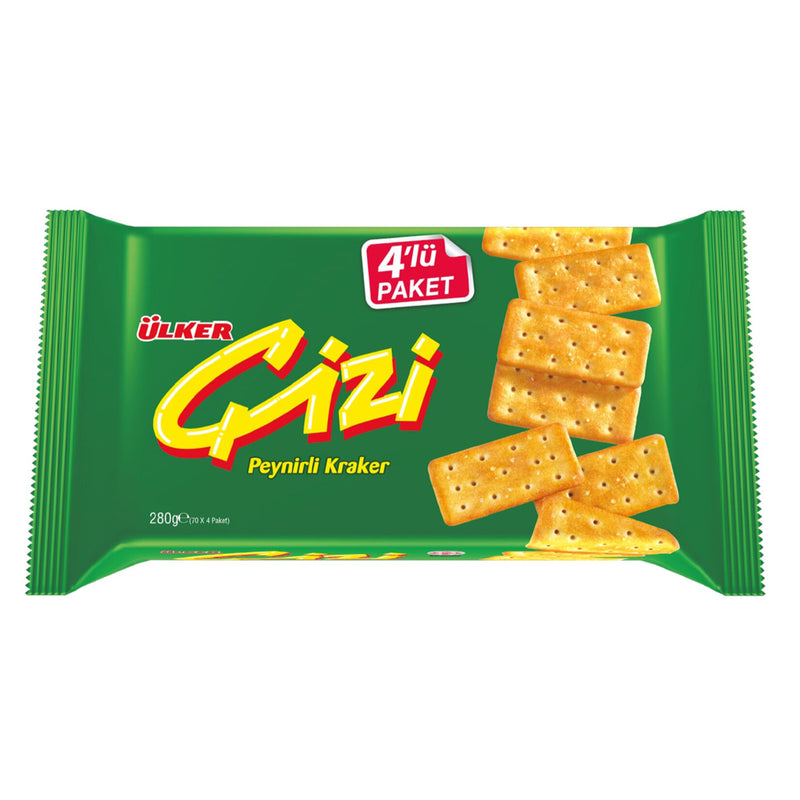 Ülker Çizi Cheese Crackers Pack of 4 (Peynirli Kraker 4'lü) 280g