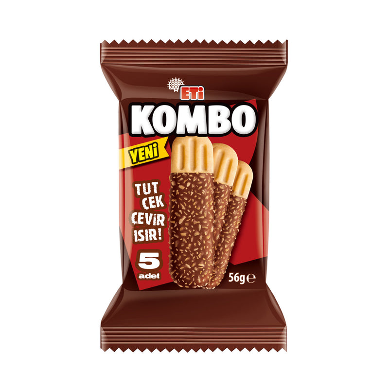 Eti Kombo Chocolate Biscuit Sticks 56g