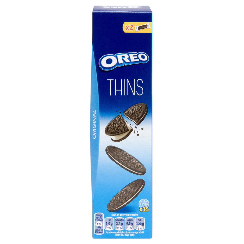 Oreo Thins Vanilla Chocolate Cookies (Vanilya Aromalı Kakaolu Bisküvi) 96g