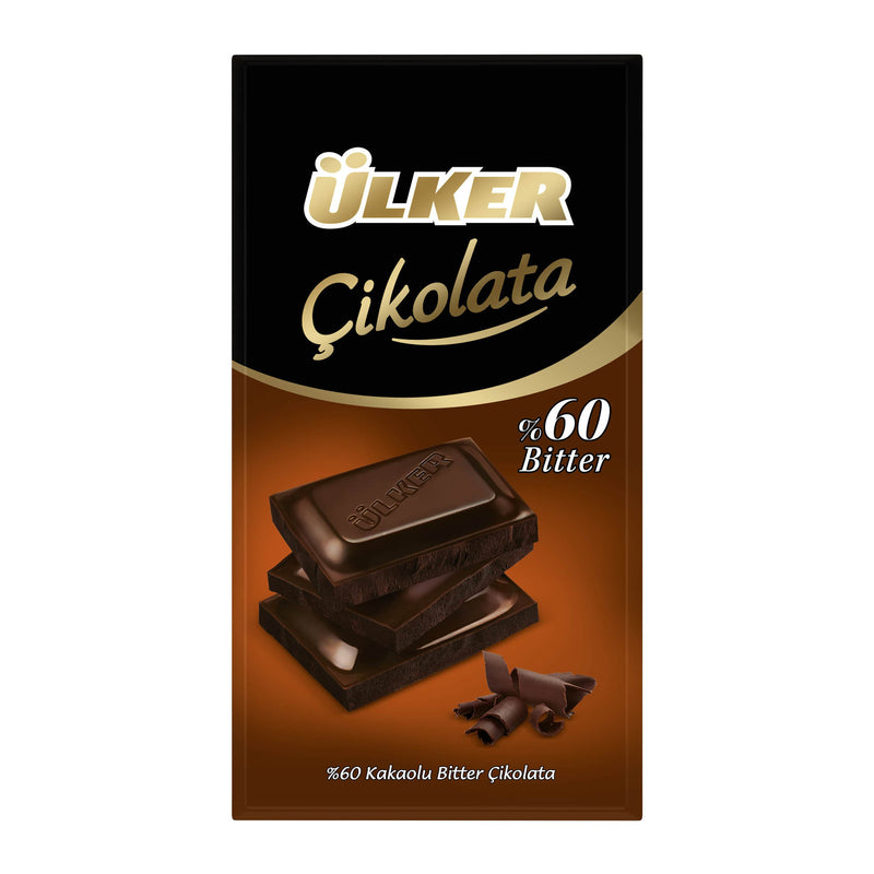 Ülker 60% Bitter Chocolate (Çikolata Bitter) 80g