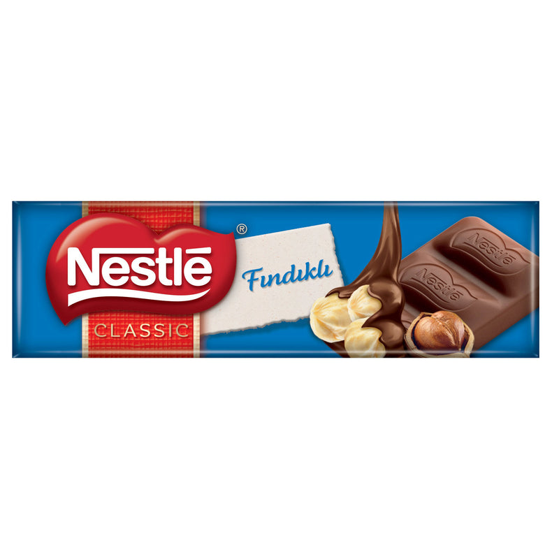Nestle Classic Hazelnut Milk Chocolate (Fındıklı Bol Sütlü Çikolata) 30g