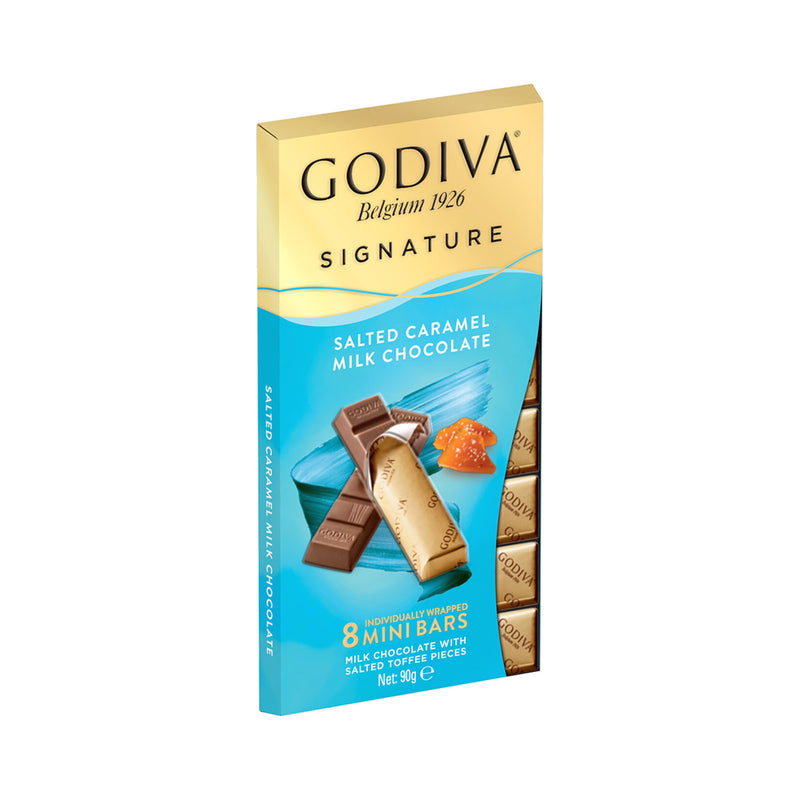 Godiva Signature Salted Milk Chocolate with Salted Toffee Pieces (Tuzlu Karamelli Sütlü Çikolata) 90g