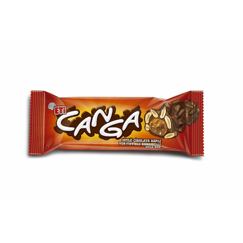 Eti Canga Chocolate-Covered Peanut Caramel Bar 45g