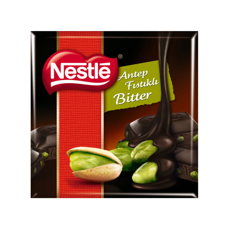 Nestle Classic Pistachio Bitter Chocolate (Antep Fıstıklı Bitter Kare Çikolata) 65g