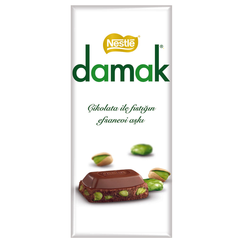 Nestle Damak Milk Chocolate with Pistachios (Antep Fıstıklı Sütlü Çikolata) 70g