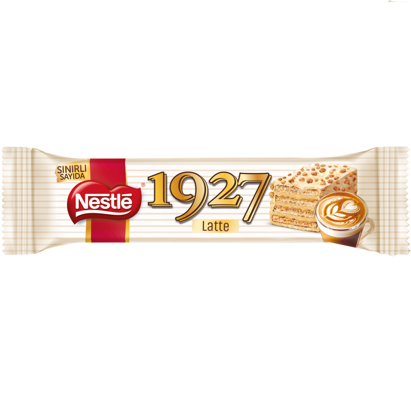 Nestle 1927 White Chocolate Latte Wafer (Beyaz Çikolata Kaplı Kahveli Gofret) 32g