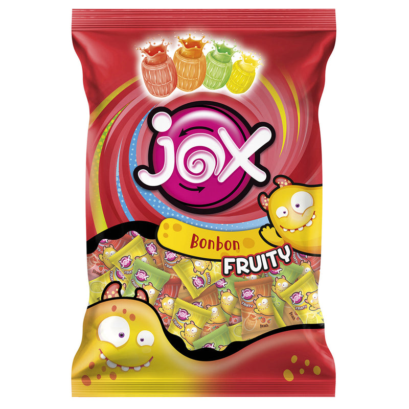 Jox Fruity Bonbons (Meyve Aromalı Sıvı Dolgulu Şeker) 500g