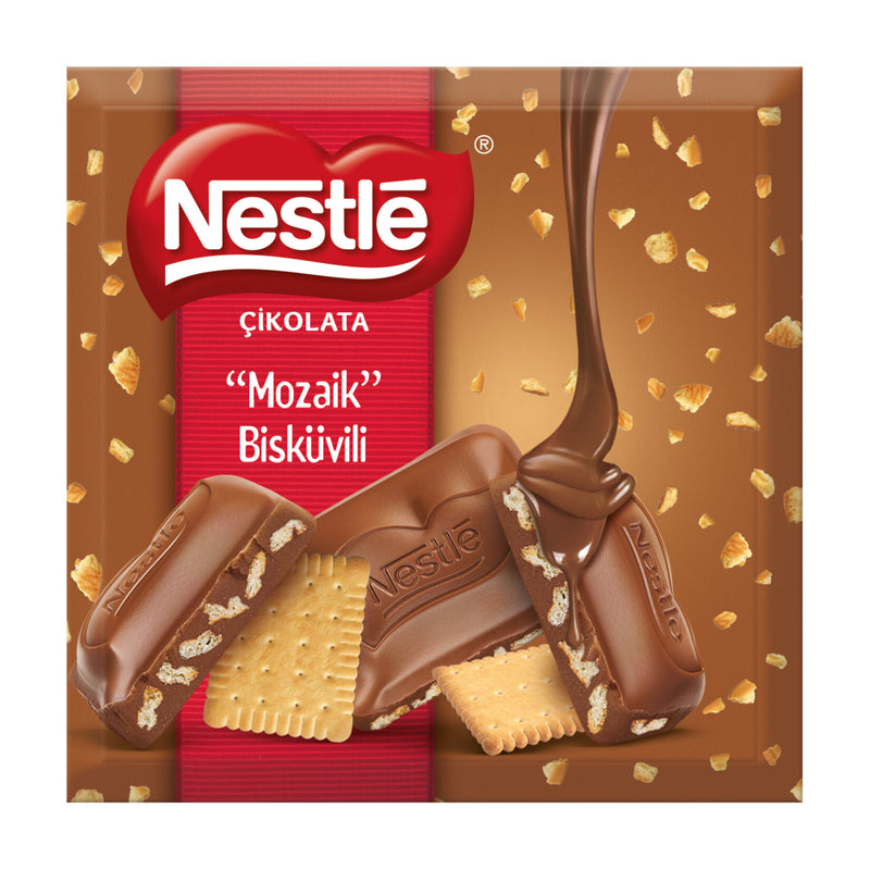 Nestle Chocolate Mosaic Biscuit (Çikolata Mozaik Bisküvili Kare) 60g