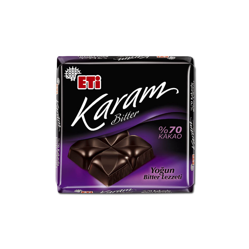 Eti Karam 70% Dark Chocolate (%70 Kakaolu Bitter Çikolata) 60