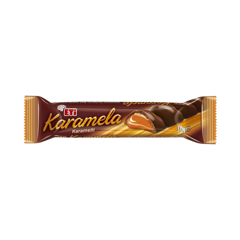 Eti Karamela Caramel Milk Chocolate (Karamel Dolgulu Bol Sütlü Çikolata) 30g