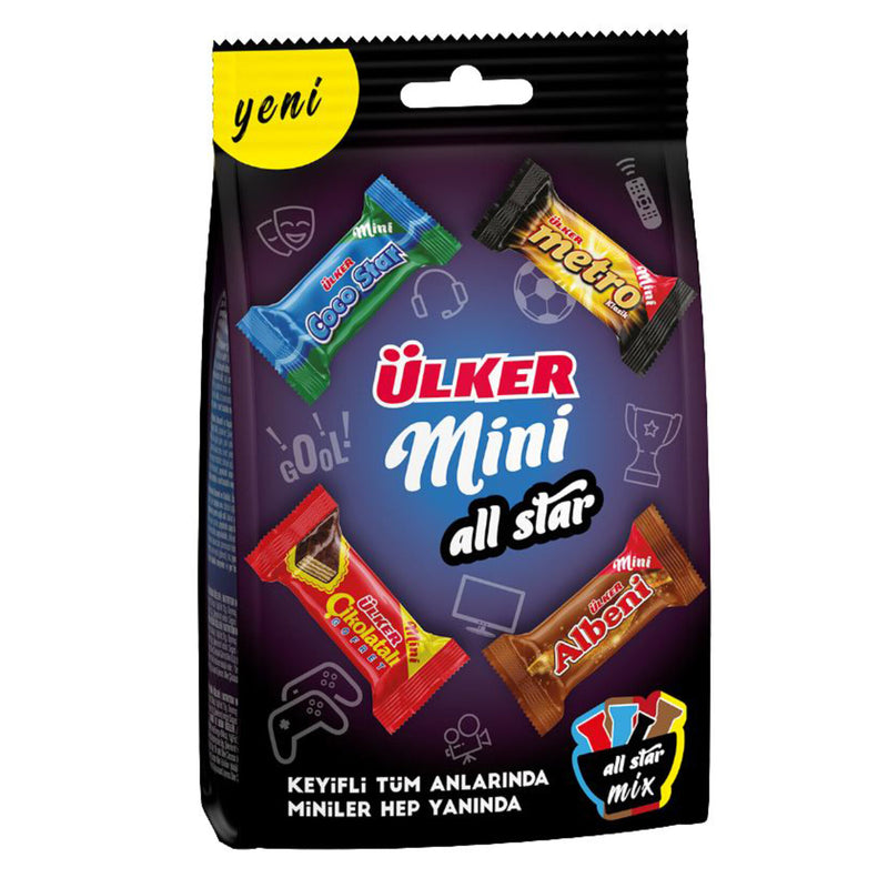 Ülker Mini All Star Mixed Chocolate Bars (Karma Paket) 91g