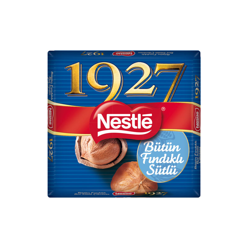 Nestle 1927 Milk Chocolate with Hazelnuts (Bütün Fındıklı Bol Sütlü Çikolata) 76g