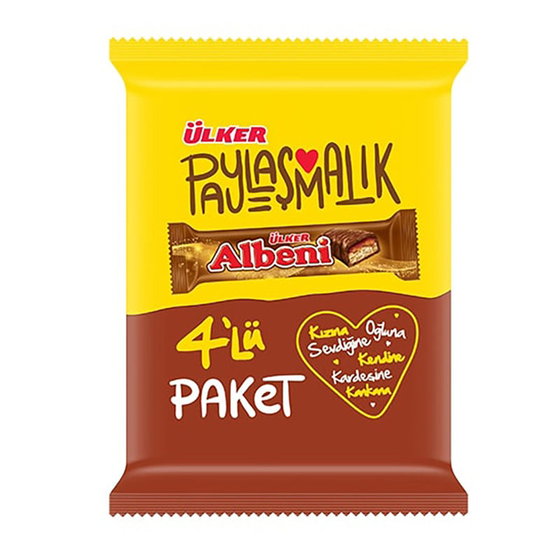 Albeni Chocolate Bar, Pack of 4 (4'lü Paket) 160g