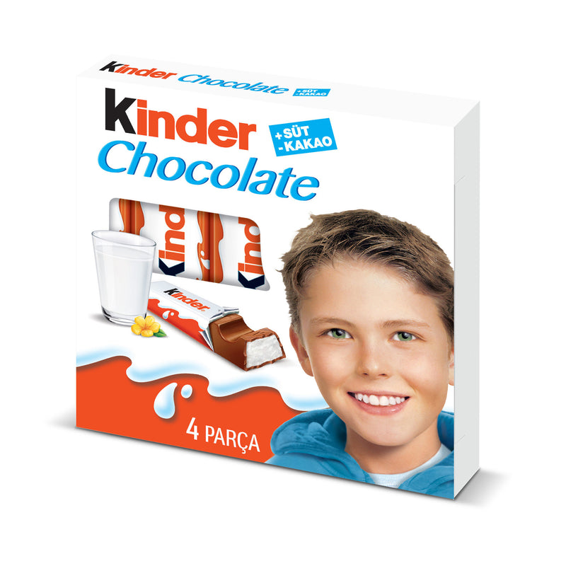 Kinder Milk Chocolate Bars 4 pcs (Çikolata 4'lü) 50g