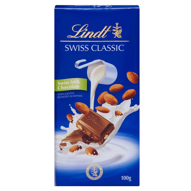 Lindt Milk Chocolate with Almonds (Bademli Sütlü Çikolata) 100g