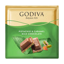 Godiva Pistachio & Caramel Milk Chocolate Square (Antep Fıstıklı & Karamelli Sütlü Çikolata Kare) 60g