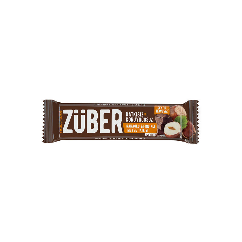 Züber Chocolate & Hazelnut Bar (Fındıklı Çikolatalı Meyve Bar) 40g