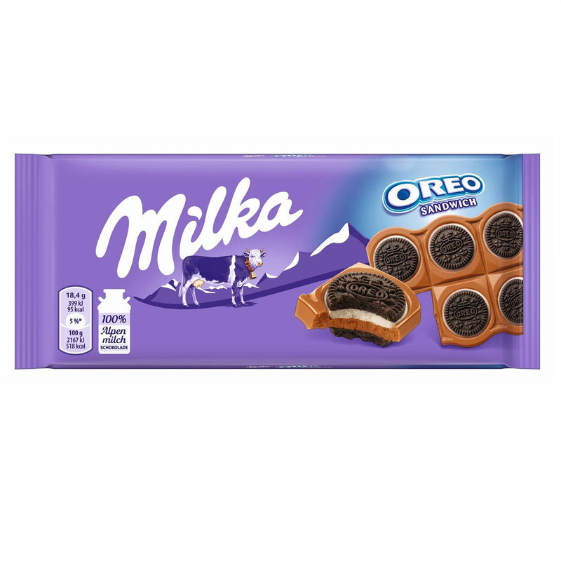 Milka Oreo Sandwich Chocolate Bar Candy Original German Chocolate | Exotic  Snacks | Limited Edition Oreo 