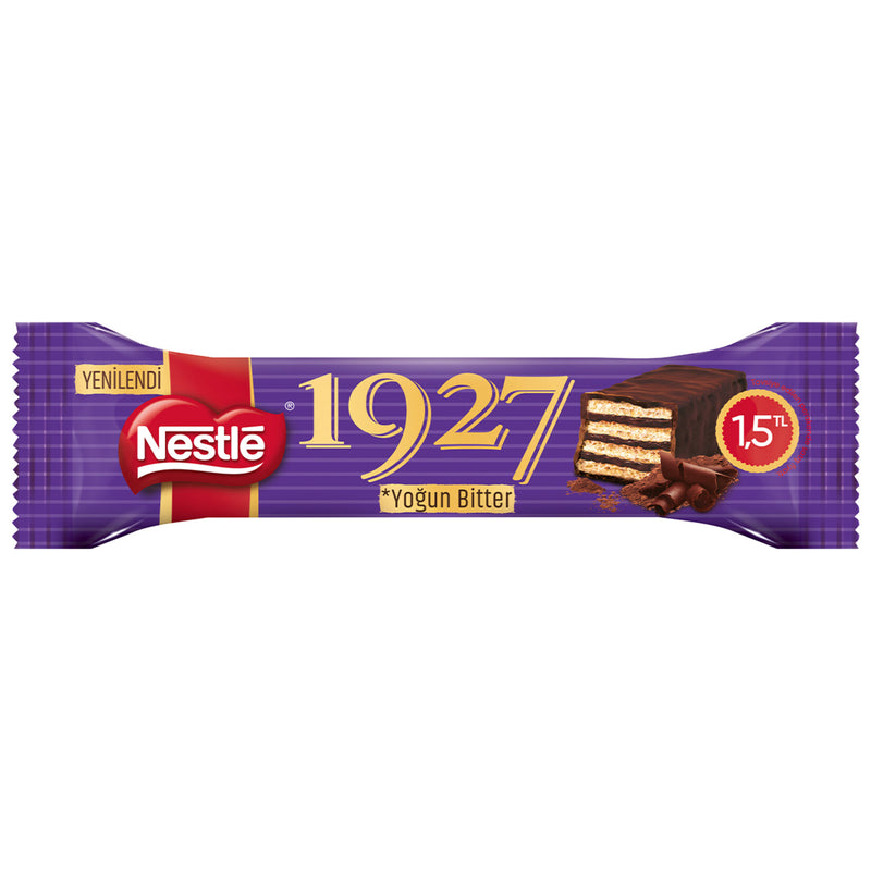 Nestle 1927 Dark Chocolate Wafer (Yoğun Bitter Çikolata Kaplamalı Gofret) 28g