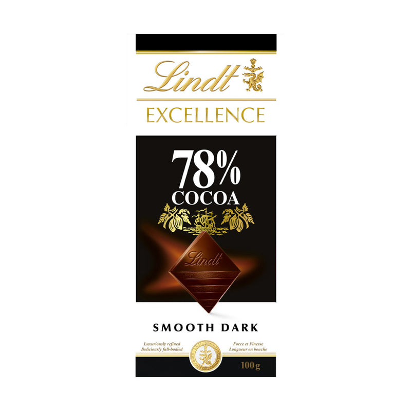 Lindt Excellence 78% Smooth Dark Chocolate (Bitter Çikolata %78 Kakaolu) 100g