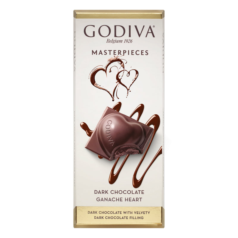 Godiva Masterpieces Dark Chocolate Ganache Heart (Bitter Çikolata Tablet) 86g