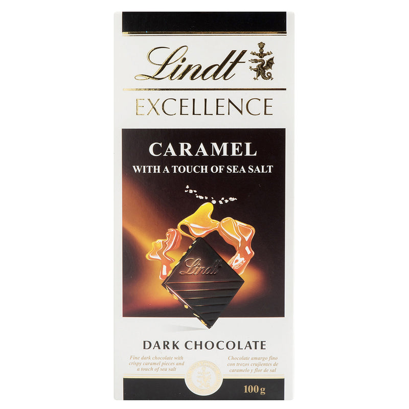 Lindt Excellence Caramel with a Touch of Sea Salt Dark Chocolate 100g