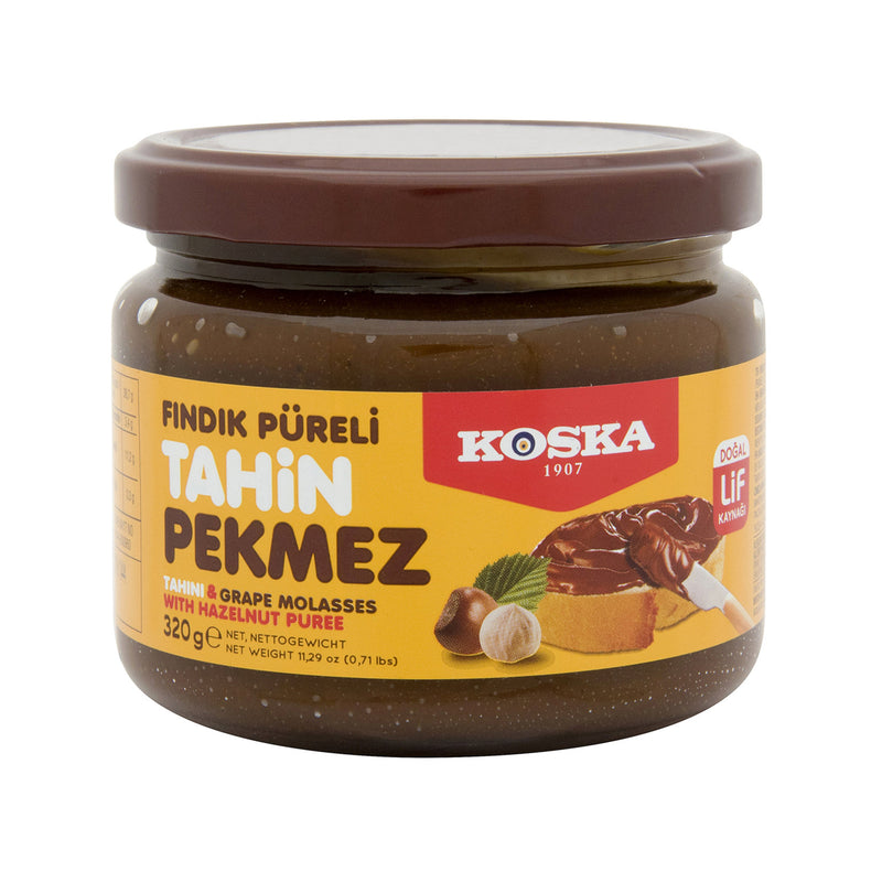 Koska Tahini & Grape Molasses Spread with Hazelnut Puree (Fındık Püreli Tahin Pekmez Karışımı) 320g