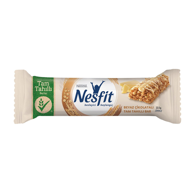 Nestle Nesfit White Chocolate Granola Bar (Beyaz Çikolatalı Tam Tahıllı Bar) 22.5g