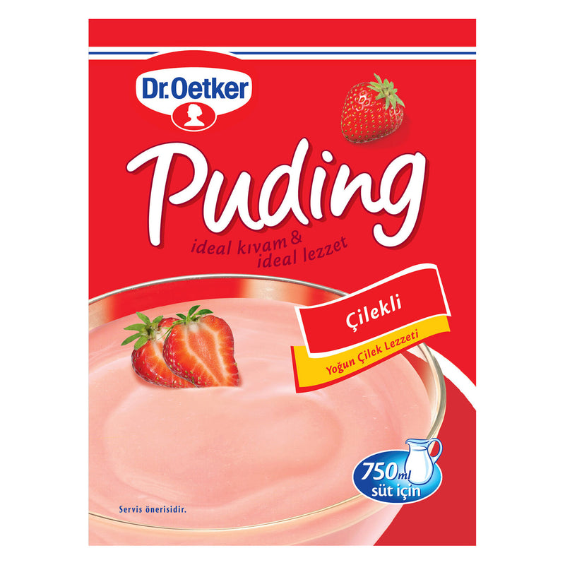 Dr. Oetker Strawberry Pudding Mix (Çilekli Puding Toz Karışımı) 120g