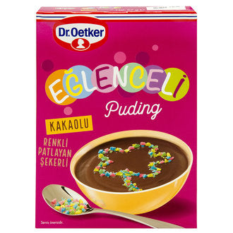Dr. Oetker Fun Chocolate Pudding Mix with Sprinkles (Eğlenceli Kakaolu Puding) 67g