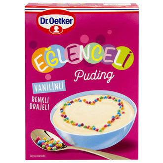 Dr. Oetker Fun Vanilla Pudding with Sprinkles (Eğlenceli Vanilinli Puding) 71g