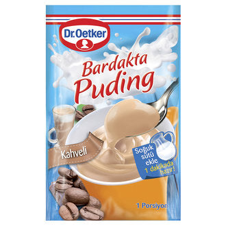 Dr. Oetker Coffee Pudding Cup Mix (Bardakta Puding Kahveli) 30g