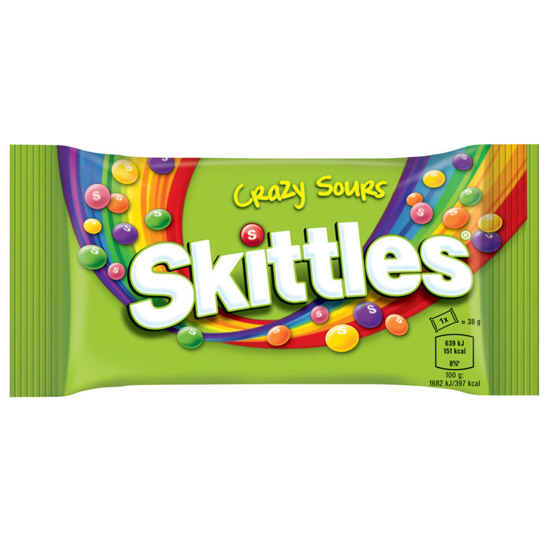 Skittles Sours Fruit Dragee (Ekşi Meyve Aromalı Draje Şekerleme) 38g