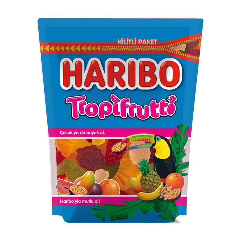Haribo Tropifrutti Gummy Candy (Kilit Paket) 200g