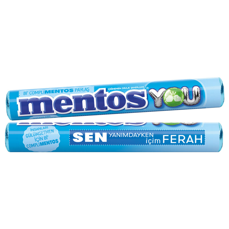 Mentos Mint Chews (Naneli Şeker Çiğnenen Drajeli) 37,5g