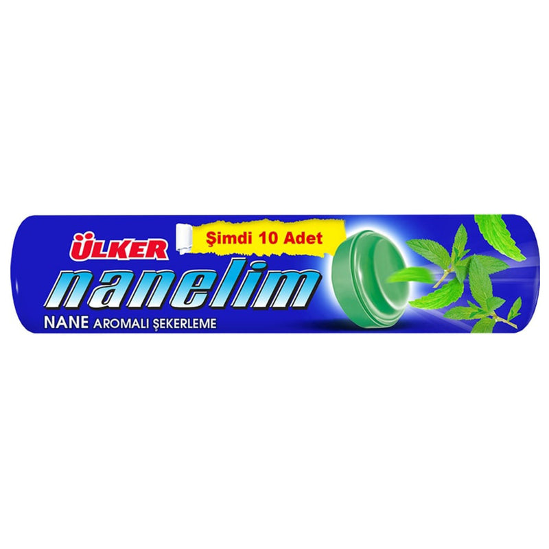 Ülker Bonbon Mint Candy Roll (Rulo Şeker Naneli) 32.5g