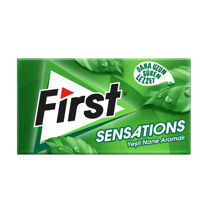 First Sensations Mint Gum (Yeşil Nane Aromalı Sakız) 27g