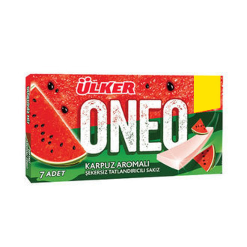 Oneo Watermelon Gum (Karpuz Aromalı Tatlandırıcılı Sakız) 14g