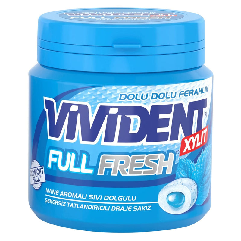 Vivident Xylit Full Fresh Mint Gum (Nane Aromalı Sakız) 90g