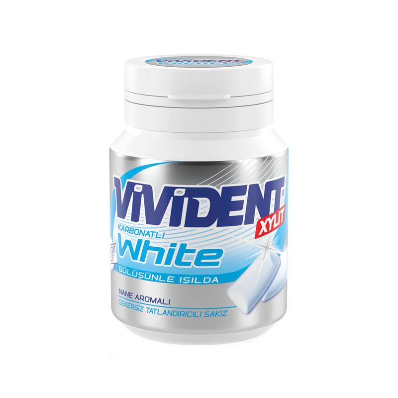 Vivident White Mint Chewing Gum (Sakız Nane Aromalı) 67g Şişe