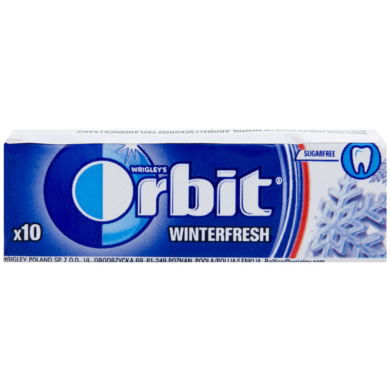 Orbit Winterfresh Mint and Menthol Suger-Free Gum (Nane Ve Mentol Aromalı Şekersiz Sakız) 14g