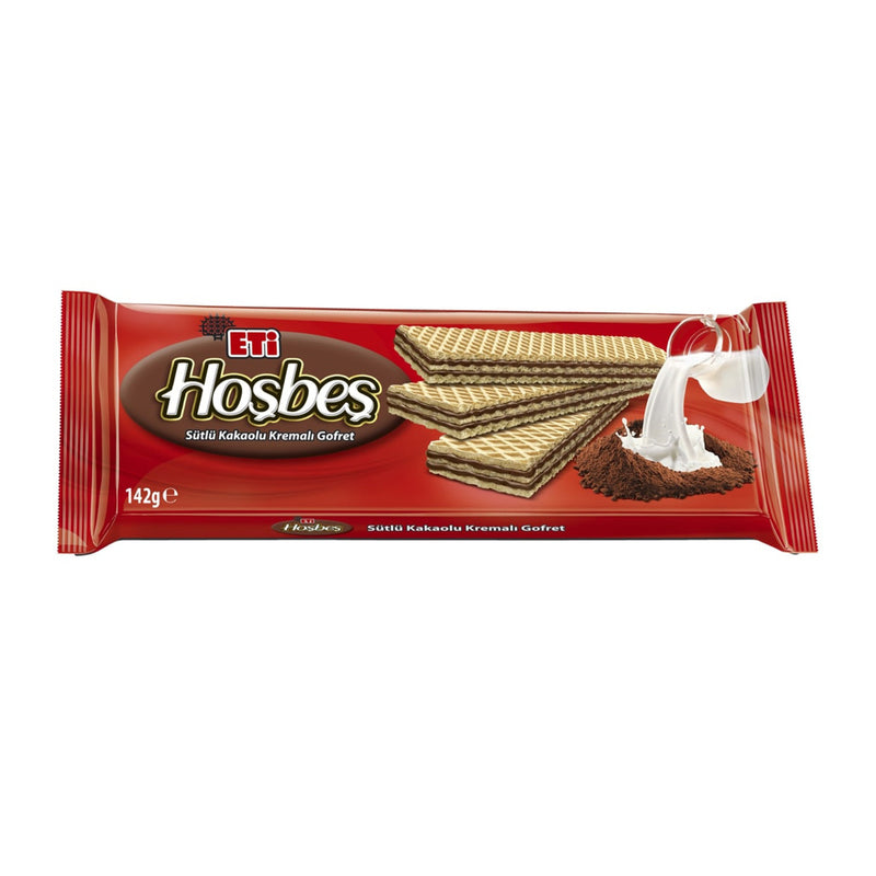 Eti Hoşbeş Milk Chocolate Cream Wafer (Sütlü Kakaolu) 142g