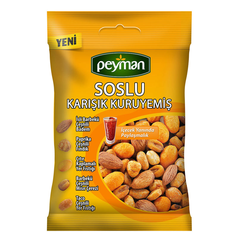 Peyman Spiced Mixed Nuts (Soslu Karışık Kuruyemiş) 80g