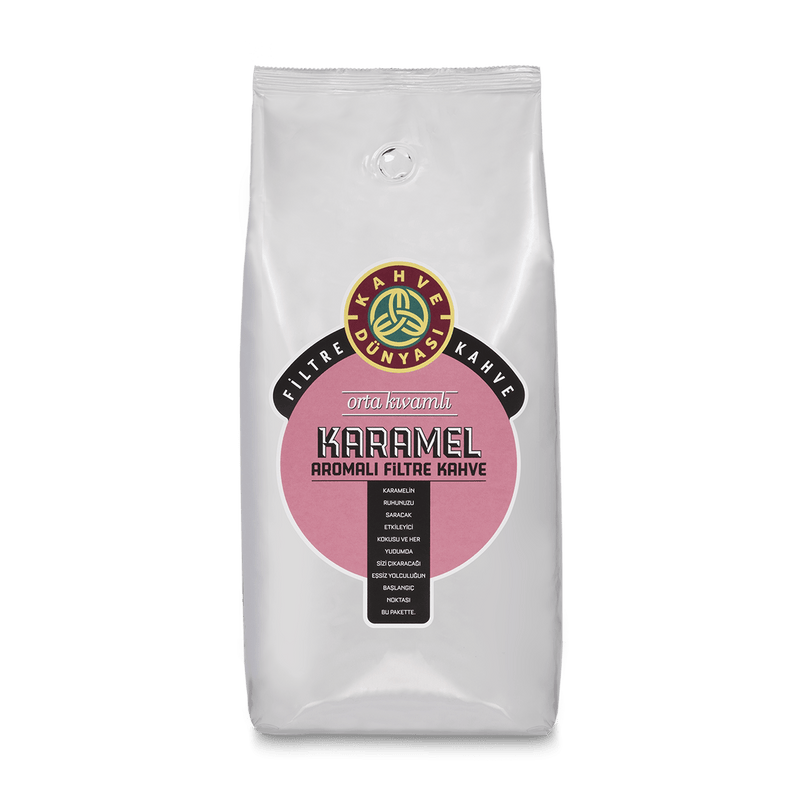 Kahve Dünyası Caramel Filter Coffee (Karamel Aromalı Filtre Kahve Çekirdek) 1kg