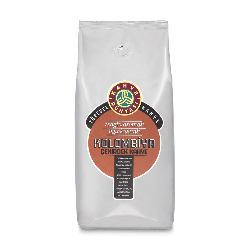 Kahve Dünyası Colombia Roasted Coffee Beans (Kolombiya Kavrulmuş Çekirdek) 1kg